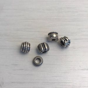 Pandora mixed collection of spacers and clips